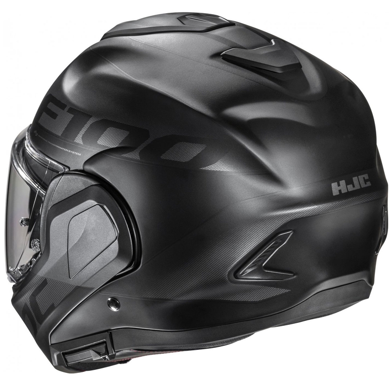 Casco de moto abatible HJC F100 Hetal MC5SF negro-gris