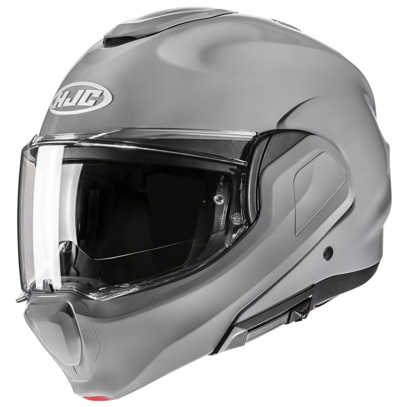 Casco de moto abatible HJC F100 Solid gris