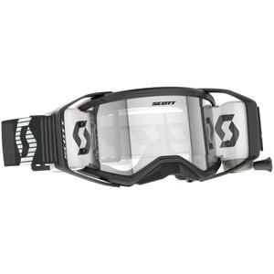 Gafas de motocross SCOTT Prospect 2.0 WFS negro-blanco con plexiglás transparente