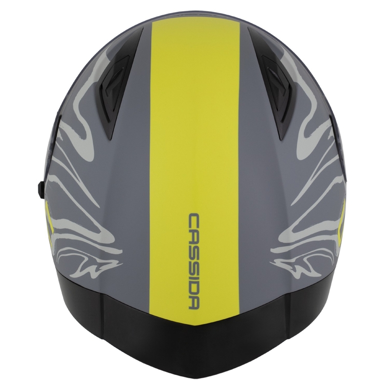 Casco integral Cassida Orbit Multivers gris mate-amarillo fluo-negro