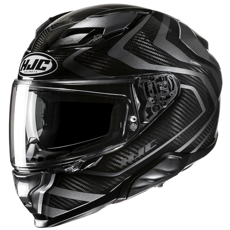 Casco integral de moto HJC F71 Carbon Nevio MC3H negro-gris