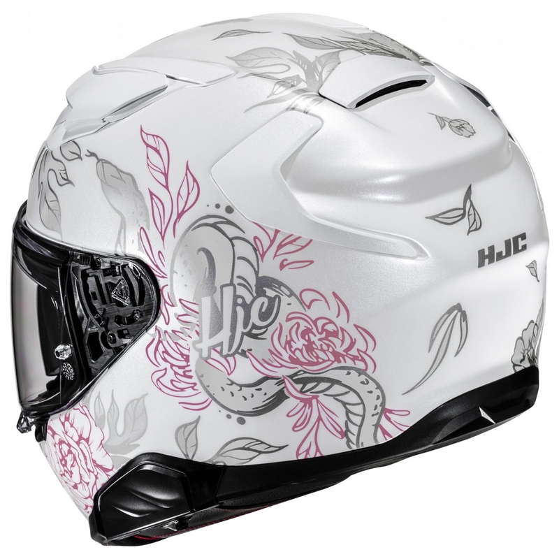 Casco integral de moto HJC F71 Eliz MC8 blanco-gris
