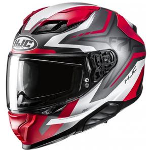 Casco integral de moto HJC F71 Fes MC1SF gris-rojo-blanco