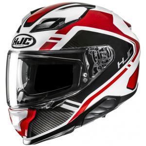 Casco integral de moto HJC F71 Tozz MC1 blanco-rojo-negro