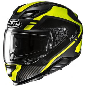 Casco integral de moto HJC F71 Tozz MC3H negro-amarillo fluo