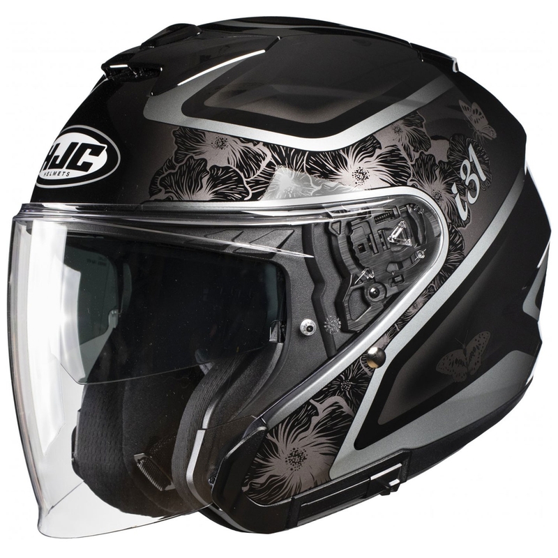 Casco de moto abierto HJC i31 Iona MC5 negro-gris