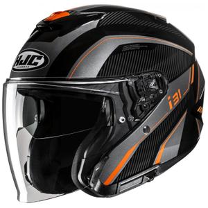 Casco de moto abierto HJC i31 Reno MC7 negro-gris