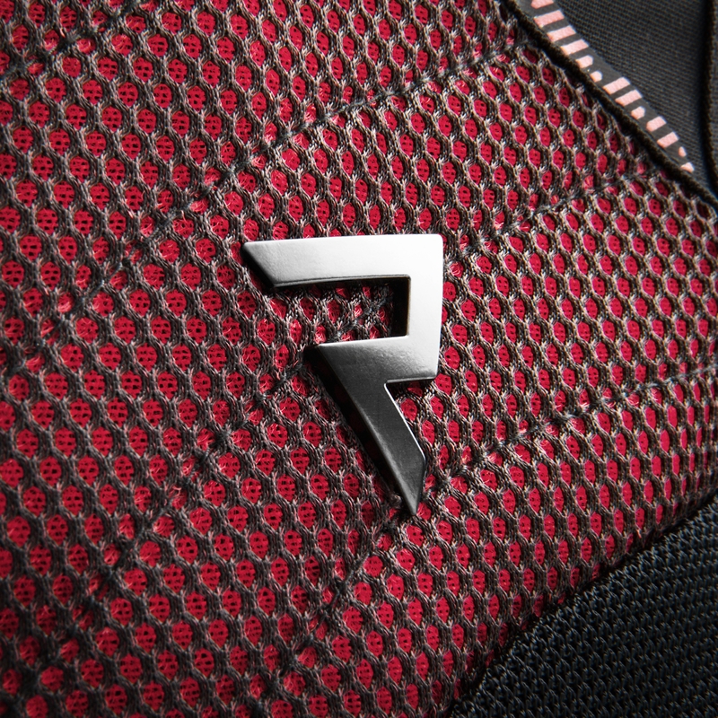 Chaqueta de moto mujer Rebelhorn Jax negro-rojo