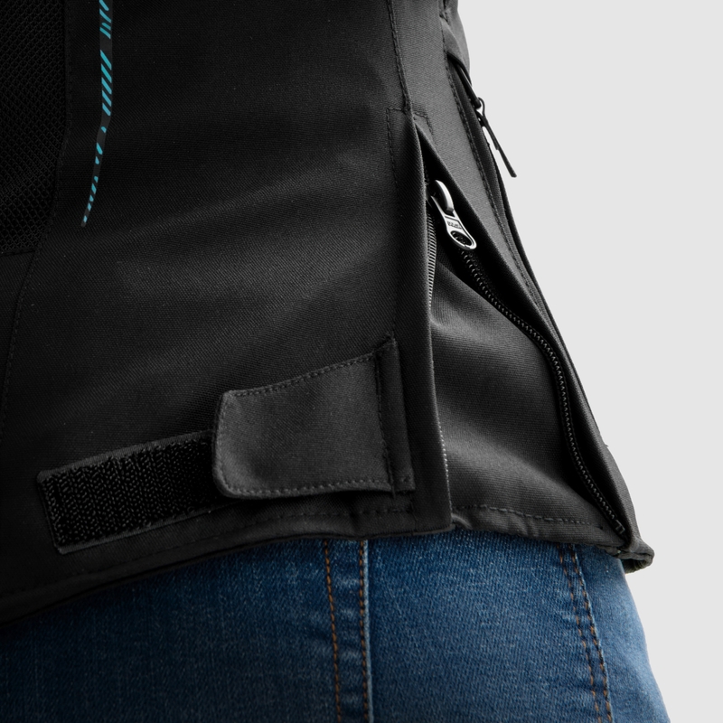 Chaqueta de moto mujer Rebelhorn Jax negro-menta