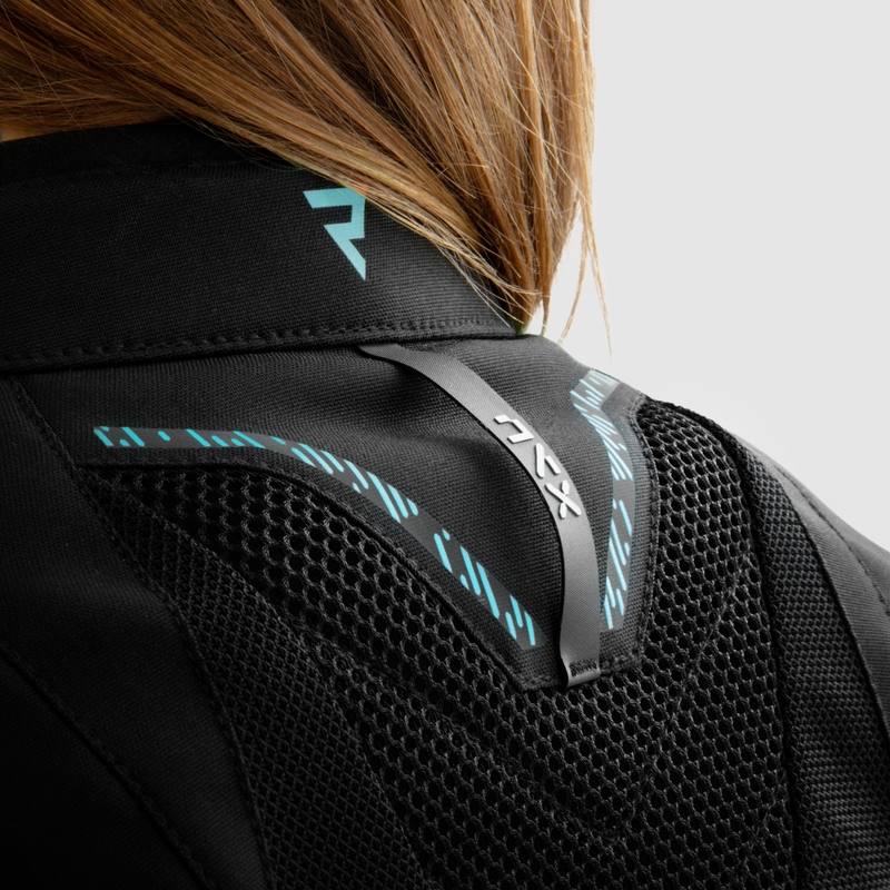 Chaqueta de moto mujer Rebelhorn Jax negro-menta