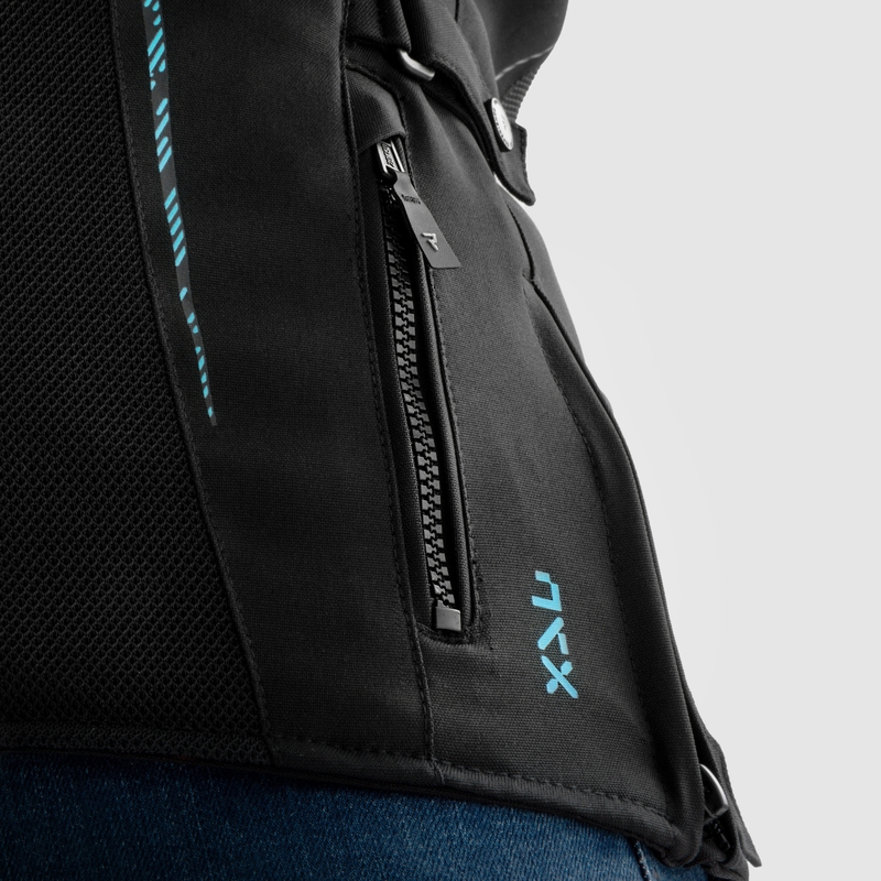 Chaqueta de moto mujer Rebelhorn Jax negro-menta