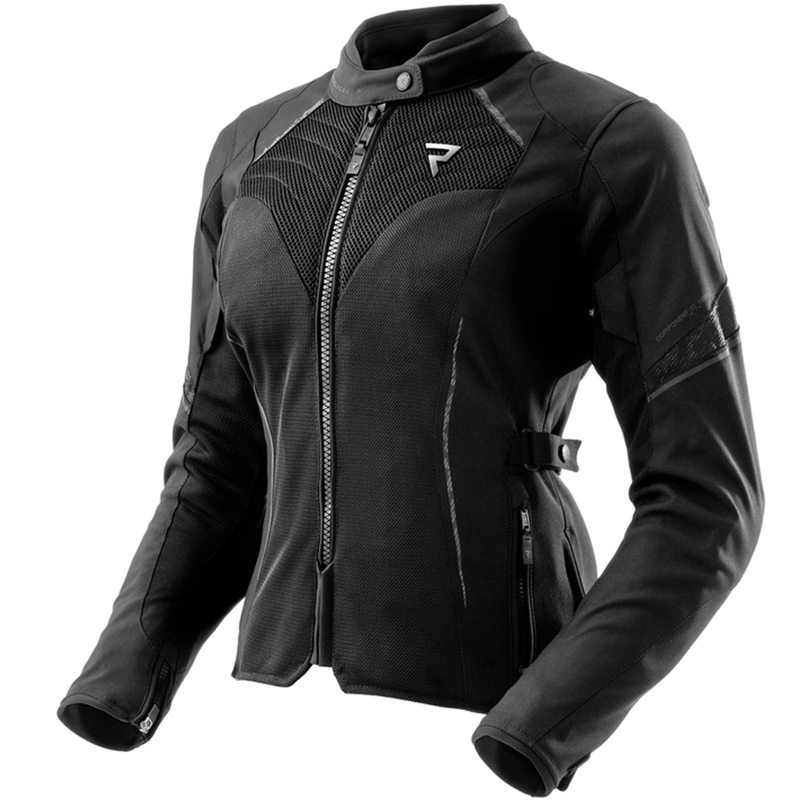 Chaqueta de motociclista para mujer Rebelhorn Jax negra