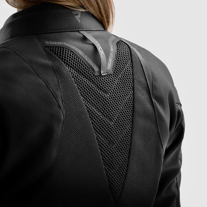 Chaqueta de motociclista para mujer Rebelhorn Jax negra
