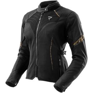 Chaqueta de moto Rebelhorn Jax para mujer negra y dorada