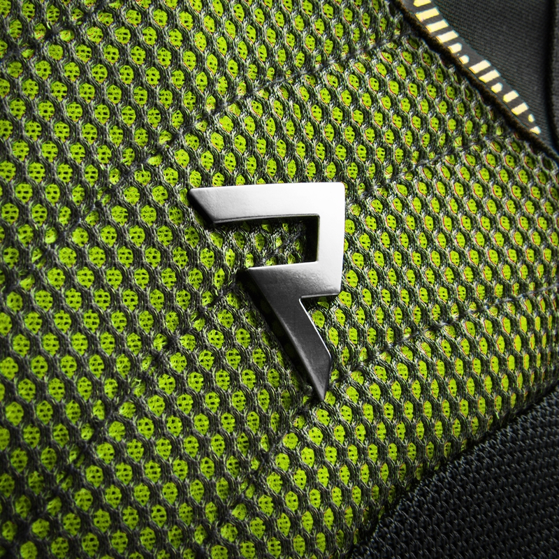 Chaqueta de moto mujer Rebelhorn Jax negro-amarillo fluo