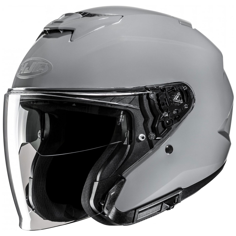 Casco de moto abierto HJC i31 Solid gris