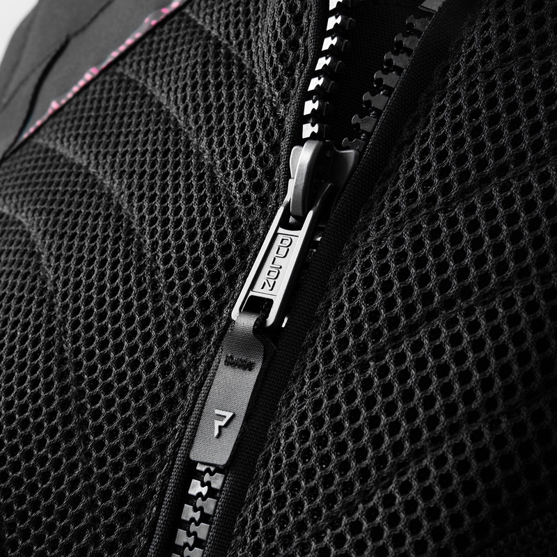 Chaqueta de moto mujer Rebelhorn Jax negro-rosa