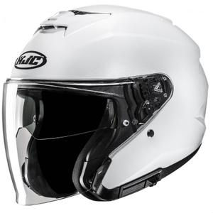 Casco de moto abierto HJC i31 Solid blanco perla