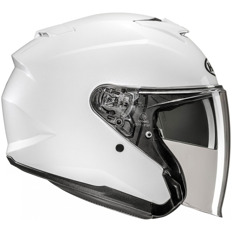 Casco de moto abierto HJC i31 Solid blanco perla
