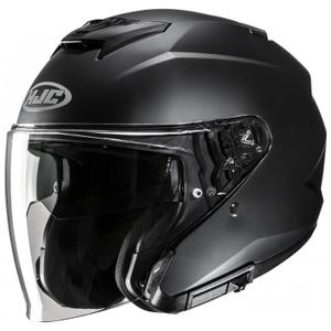 Casco de moto HJC i31 Solid semiplano abierto negro