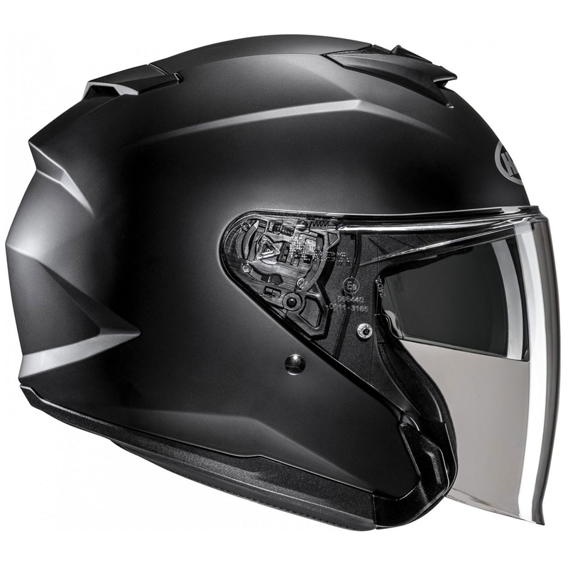 Casco de moto HJC i31 Solid semiplano abierto negro