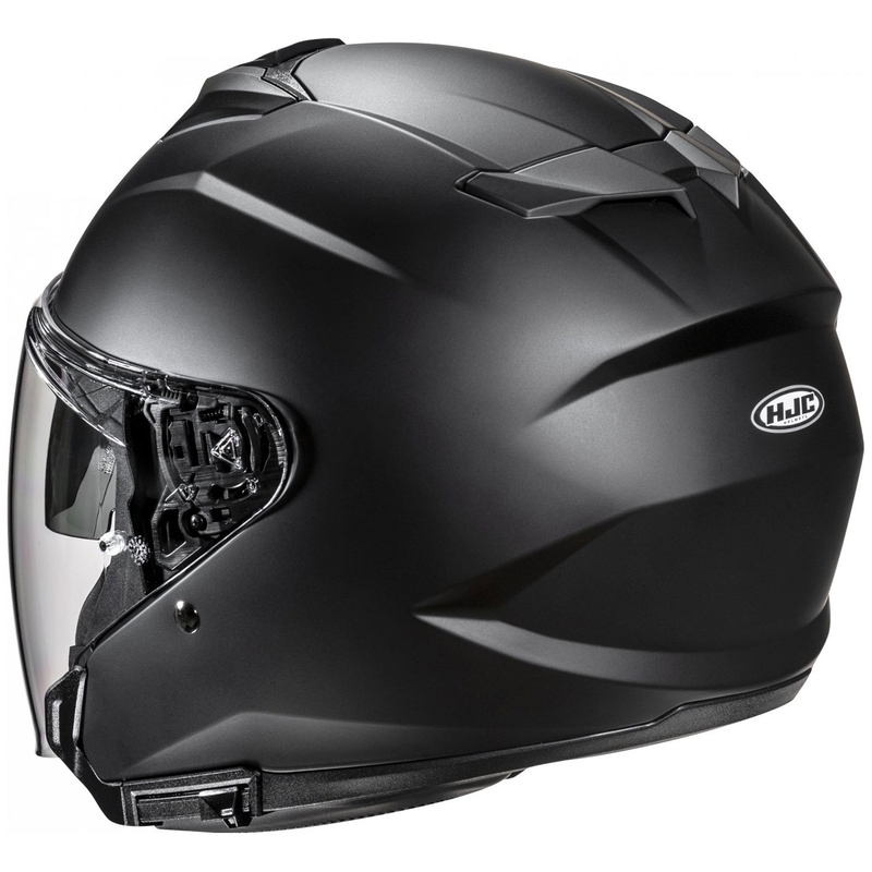 Casco de moto HJC i31 Solid semiplano abierto negro