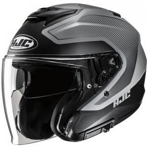Casco de moto abierto HJC i31 Tevis MC5SF gris-negro