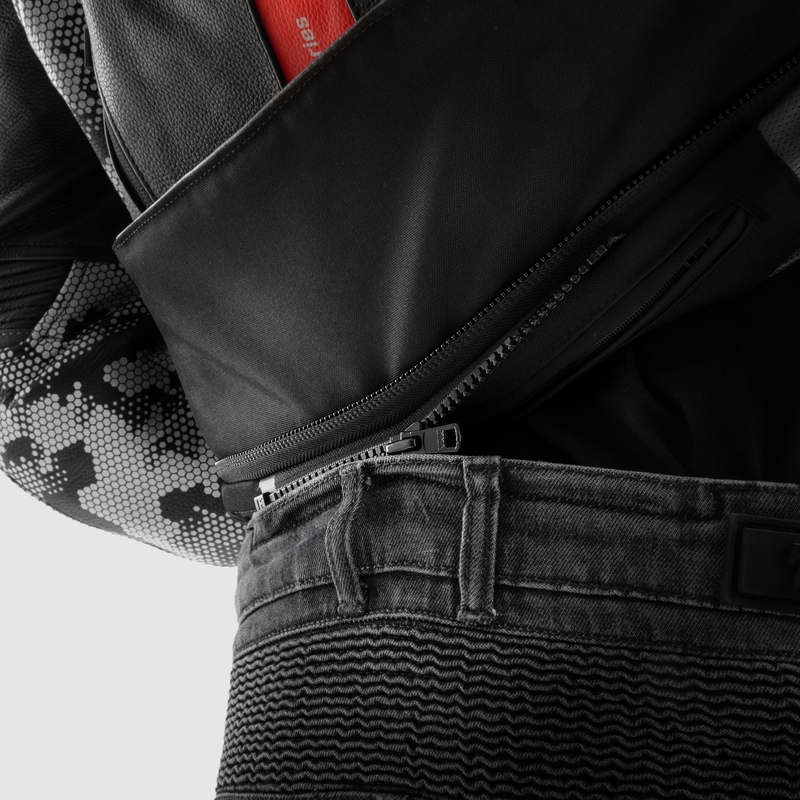 Vaqueros de moto Rebelhorn Vandal Mono en negro lavado