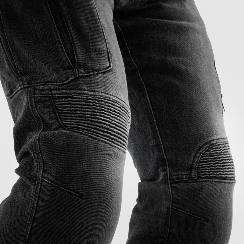 Vaqueros de moto Rebelhorn Vandal Mono en negro lavado