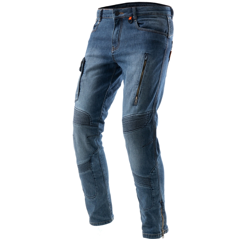 Vaqueros de moto Rebelhorn Vandal Mono Extended azul lavado