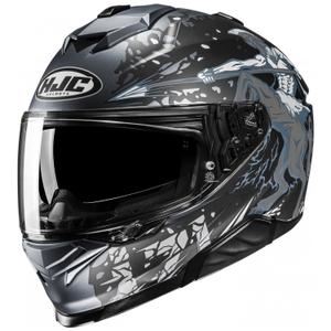 Casco de moto integral HJC i71 Taurus MC5SF negro-gris