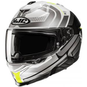 Casco Integral de Moto HJC i71 Viz MC3H Gris-Blanco