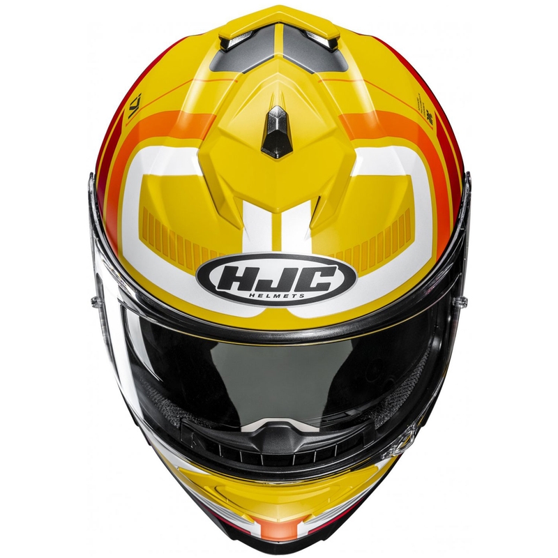 Casco Integral de Moto HJC i71 Viz MC3SF Amarillo-Rojo-Negro