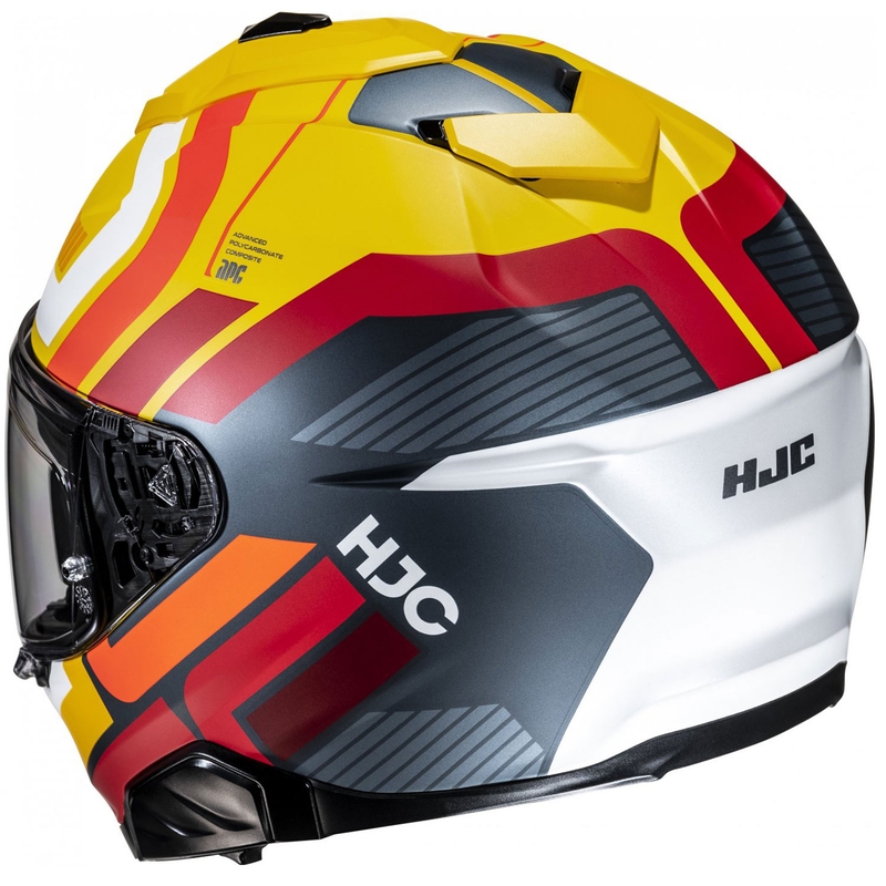 Casco Integral de Moto HJC i71 Viz MC3SF Amarillo-Rojo-Negro