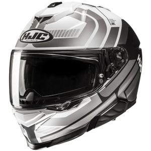 Casco Integral de Moto HJC i71 Viz MC5 Gris-Blanco-Negro