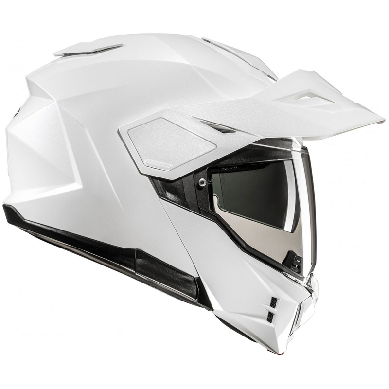 Casco de moto abatible HJC i80 Solid blanco perla