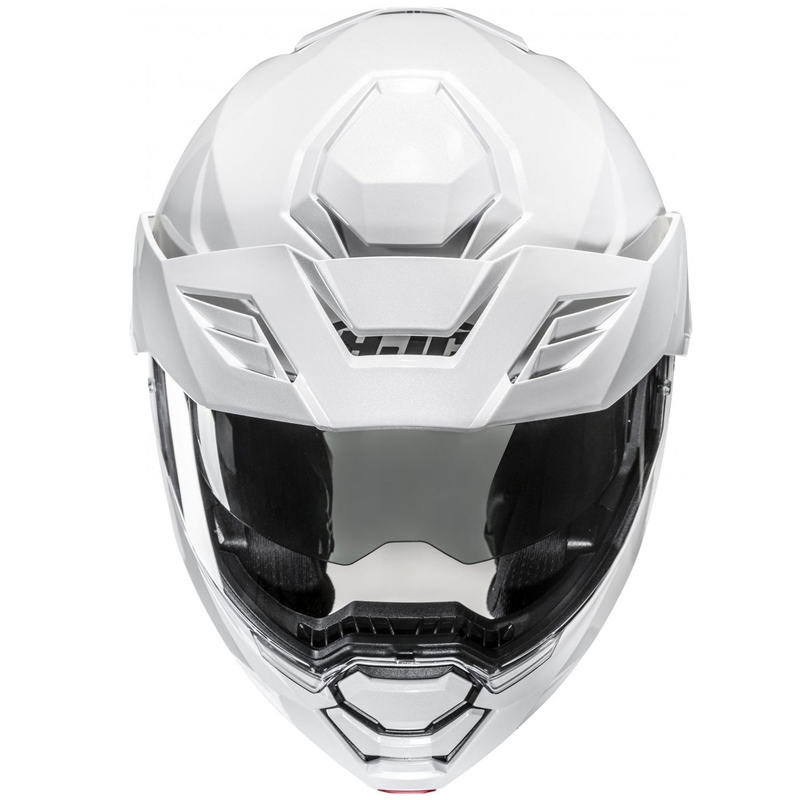 Casco de moto abatible HJC i80 Solid blanco perla