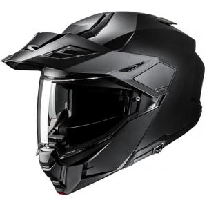 Casco de moto abatible HJC i80 Solid Semi Flat negro