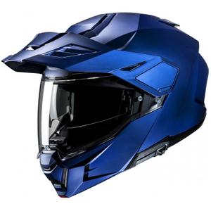 Casco de moto abatible HJC i80 Solid Semi Flat azul metalizado