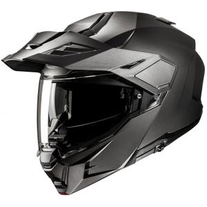 Casco de moto abatible HJC i80 Solid Semi Flat titanio