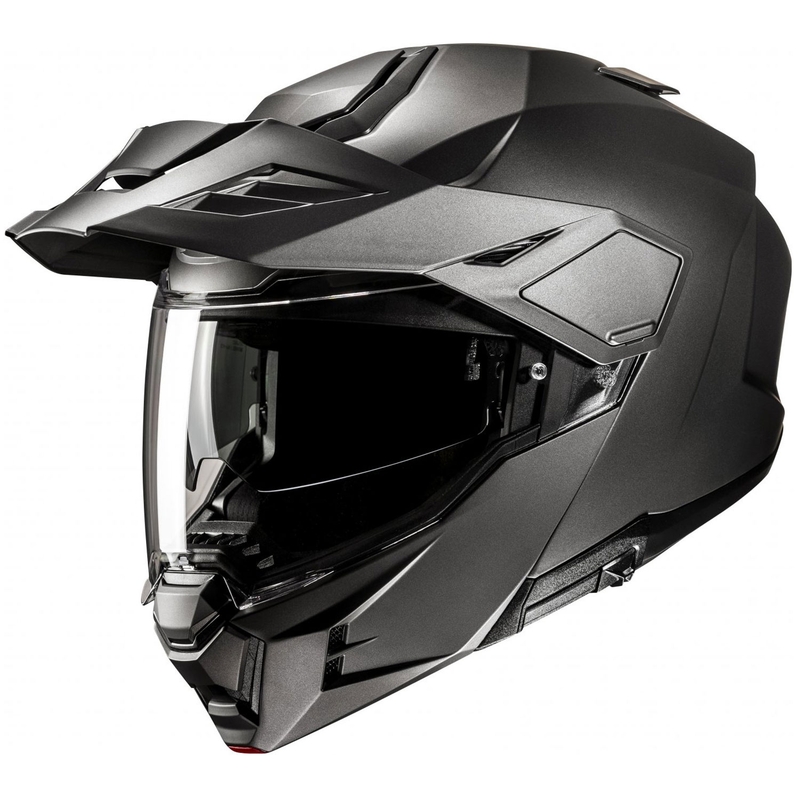 Casco de motocicleta HJC i80 Solid Semi Flat Flip-Up de titanio