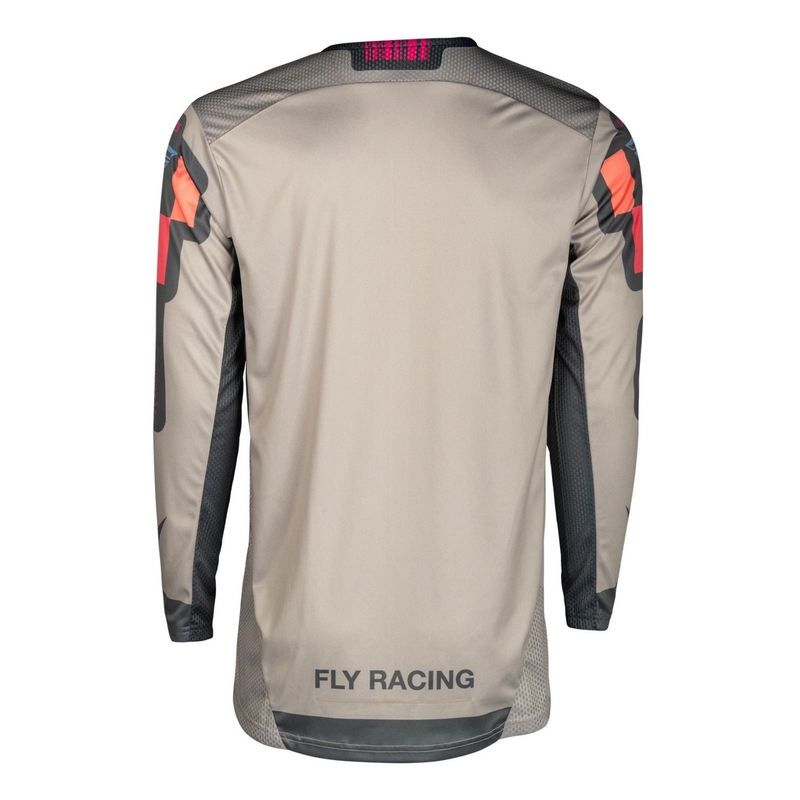 Camiseta motocross FLY Racing Lite Vice gris-rosa