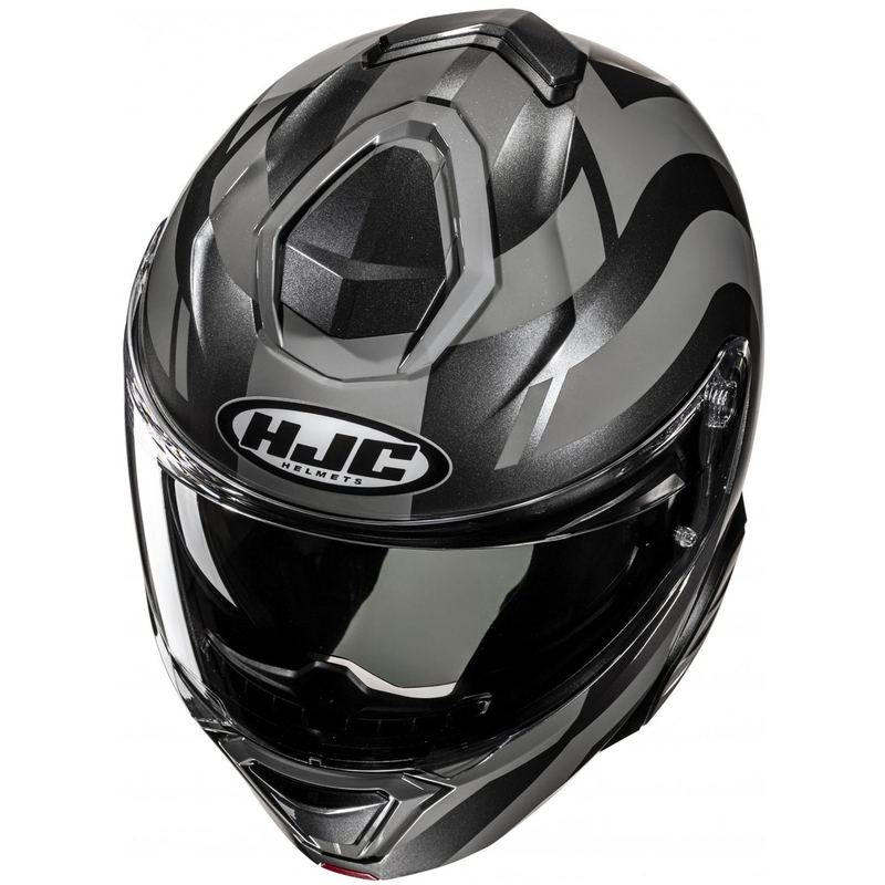 Casco de moto abatible HJC i91 Arven MC5 gris-negro
