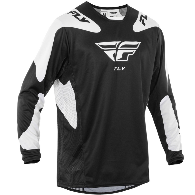 Camiseta motocross FLY Racing Kinetic Sym negro-blanco