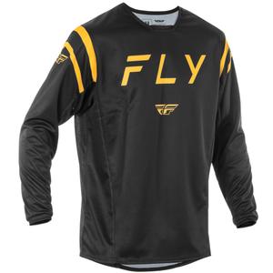 Camiseta motocross FLY Racing Kinetic Center negro y dorado