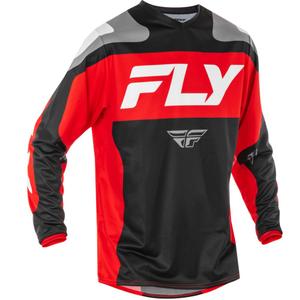 Camiseta motocross FLY Racing F-16 negro-rojo-blanco