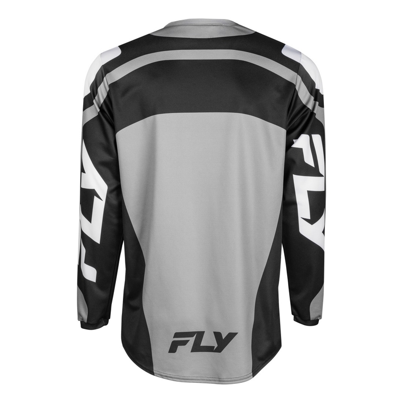 Camiseta motocross FLY Racing F-16 gris-negro-blanco