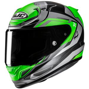 Casco integral para moto HJC RPHA 12 Brels MC4HSF verde-gris-negro