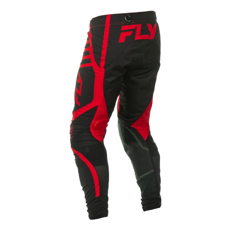Pantalón motocross FLY Racing Lite negro-rojo