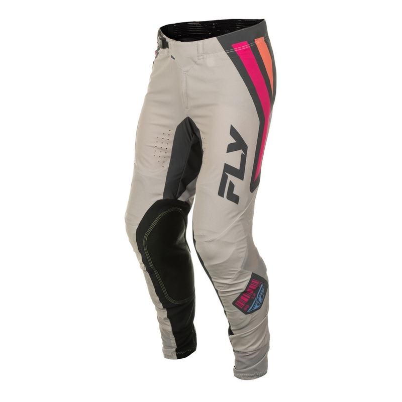 Pantalones motocross FLY Racing Lite Vice gris-rosa